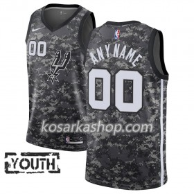 Dres San Antonio Spurs Prilagođeni Nike 2018-19 City Edition Crna Swingman - Dječji